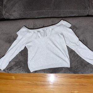 H&M Off the shoulder grey sweater